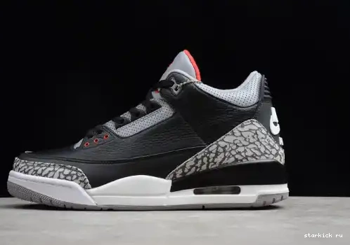 Cement AIR 3 Black 854262-001 Jordan (2018) 854262-001 Retro 0527